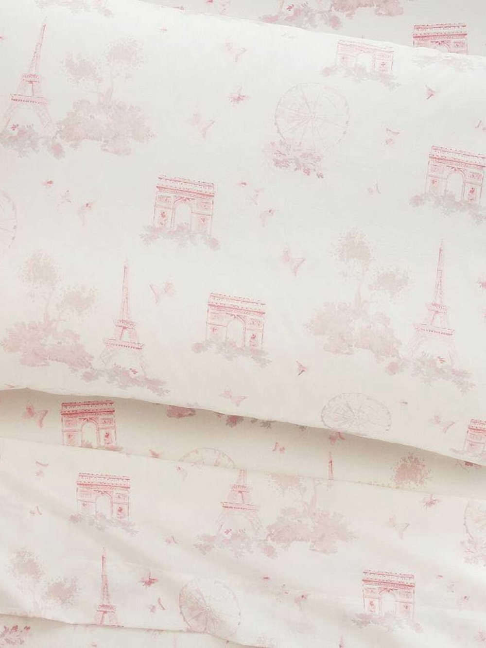 NEW Pottery Barn Monique Lhuillier Paris Toile Organic Sheet Set size Twin